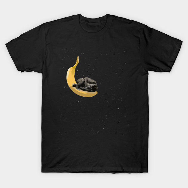 Ape on Banana Moon T-Shirt-TOZ